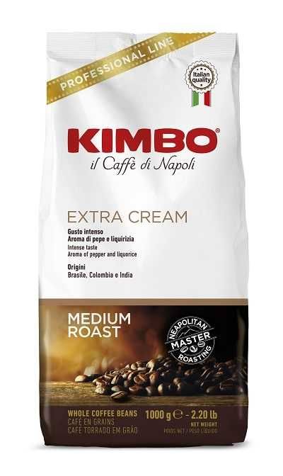 кафе KIMBO - EXTRA CREAM зърна 1кг внос ИТАЛИЯ