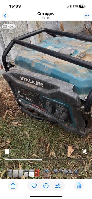 Электростанция бензиновая Stalker 7 кВт 1 (220 В), SPG 9800 MEA 79758