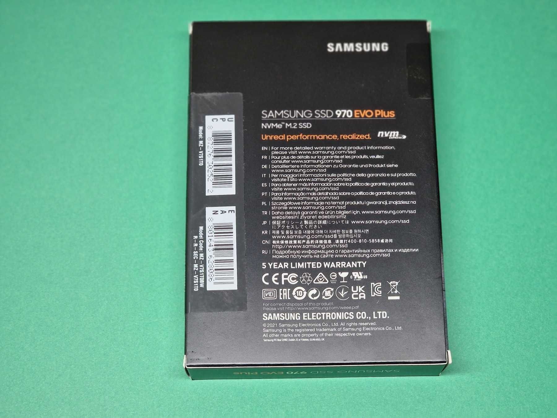 Нов 1TB Samsung 970 Evo Plus SSD M.2 NVMe PCI Express 1000GB