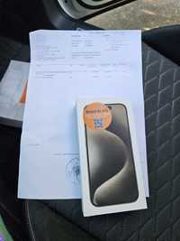 Iphone 15 Pro 5G Natural Black 128Gb NOI Sigilate Factură 2ANI GARANȚI
