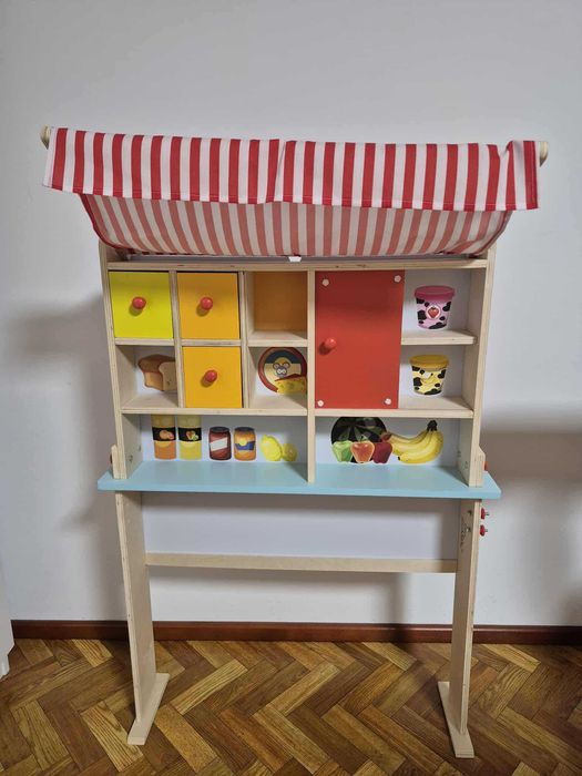 Bucatarie din lemn pentru copii + accesorii