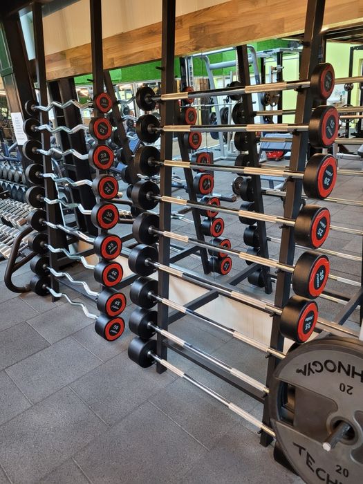 Фиксирани фитнес  лостове криви и прави Барбели чисто нови 10-50 kg