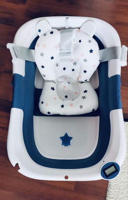 Cadita bebe baie cu termometru digital