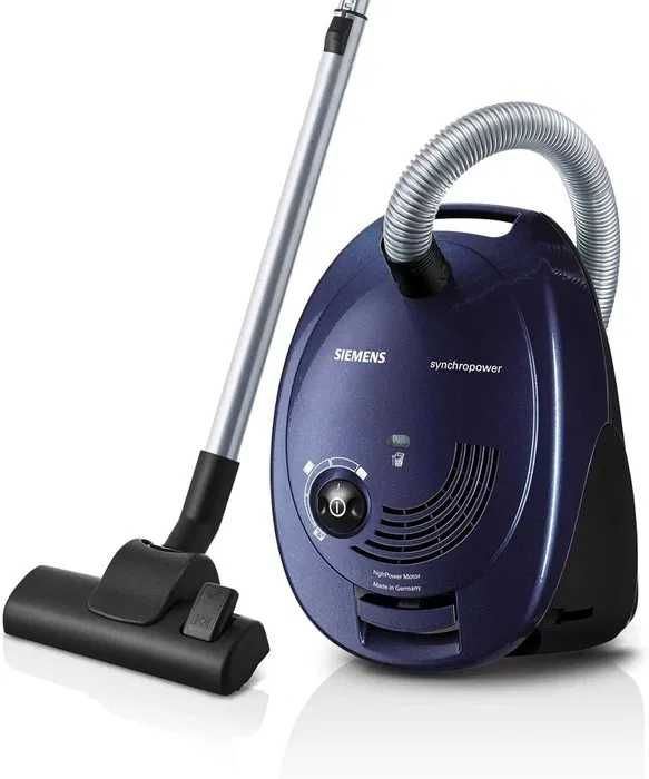 Прахосмукачка Siemens VS06B1110 Synchropower, 4 литра, синя