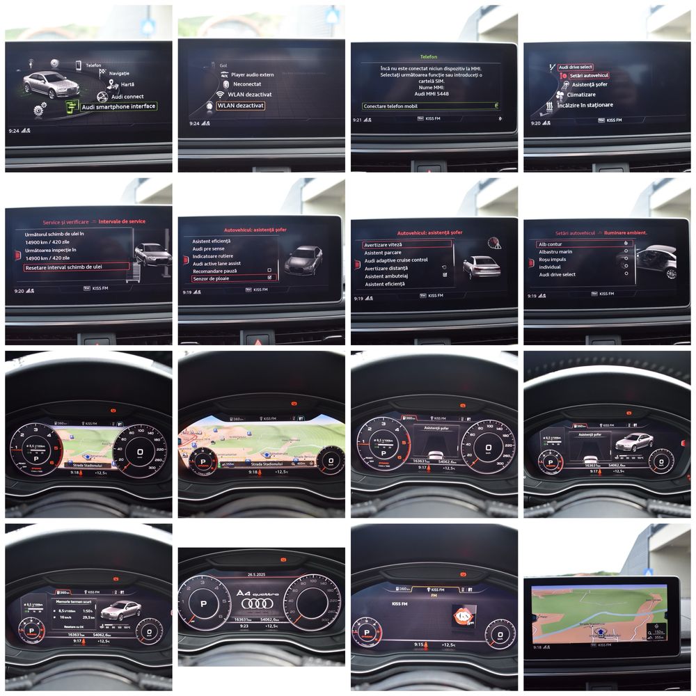 AUDI A4 • 3xS-LINE • QUATTRO • COCKPIT •2.0 tdi 190cp • DIESEL • EURO6