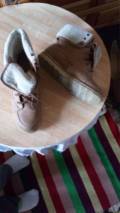 Зимни боти естествена кожа