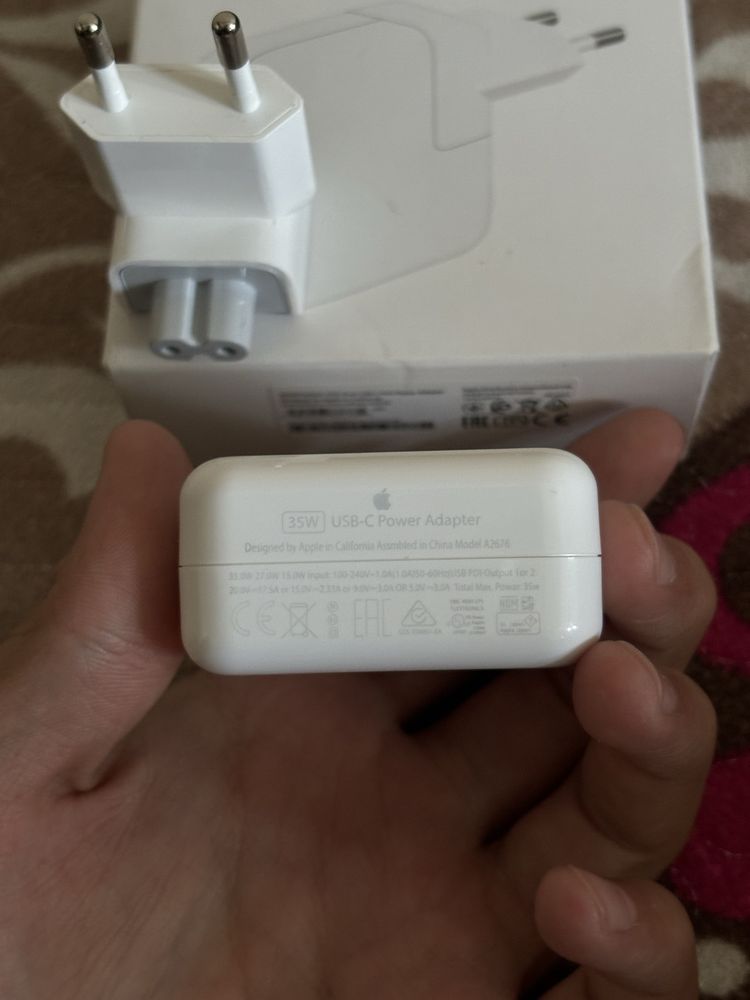 макбук зарядка macbook блок питания 35w шнур type-c штекер тайпси