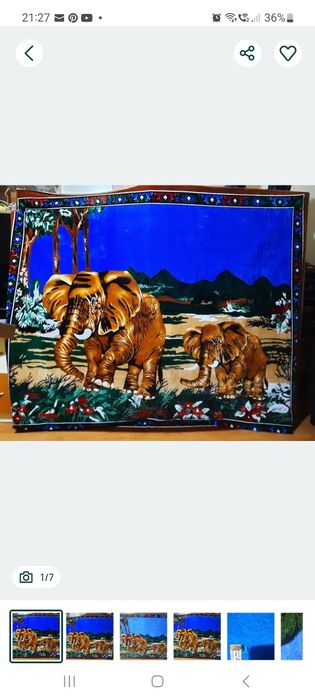 Peretar tapiserie albastru