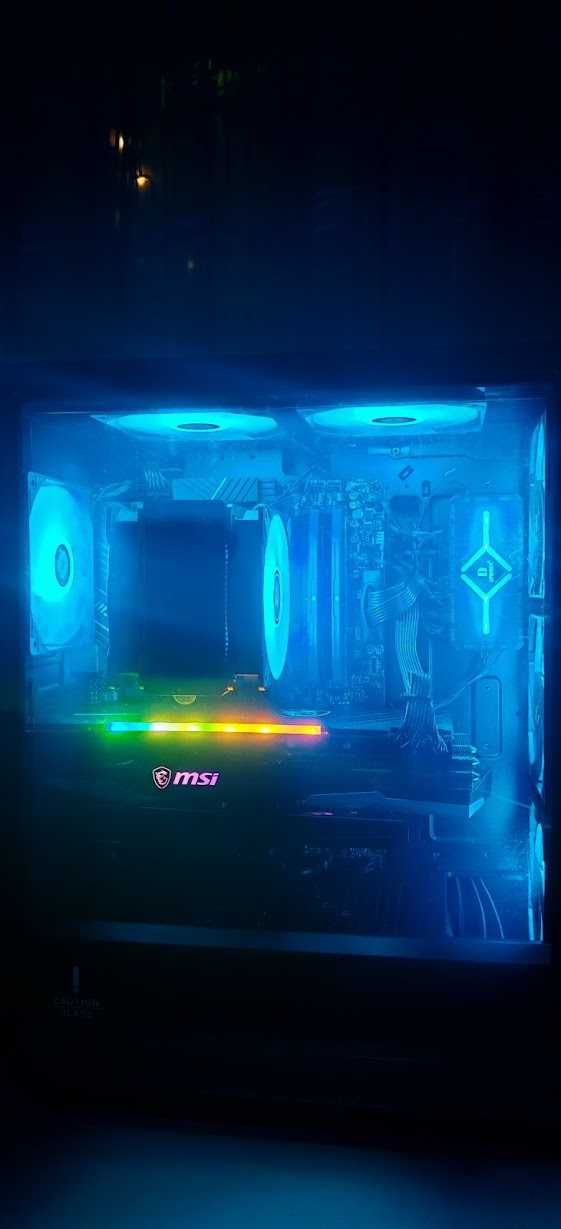 ТОП Геймърско PC R5 7600X/64Gb DDR5/1TB+1TB nVme/RX 6800XT 16Gb/Гаранц