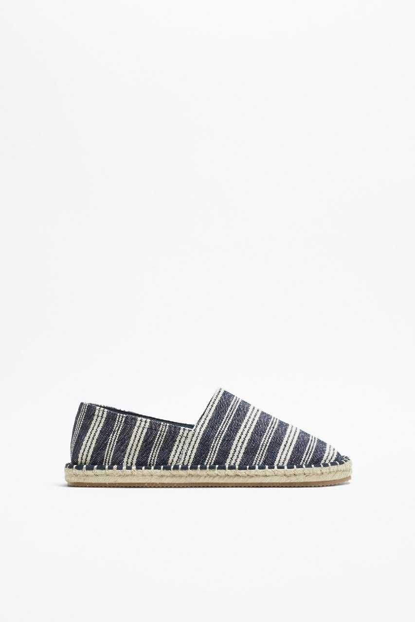 Мужские эспадрильи Striped Espadrilles ZARA