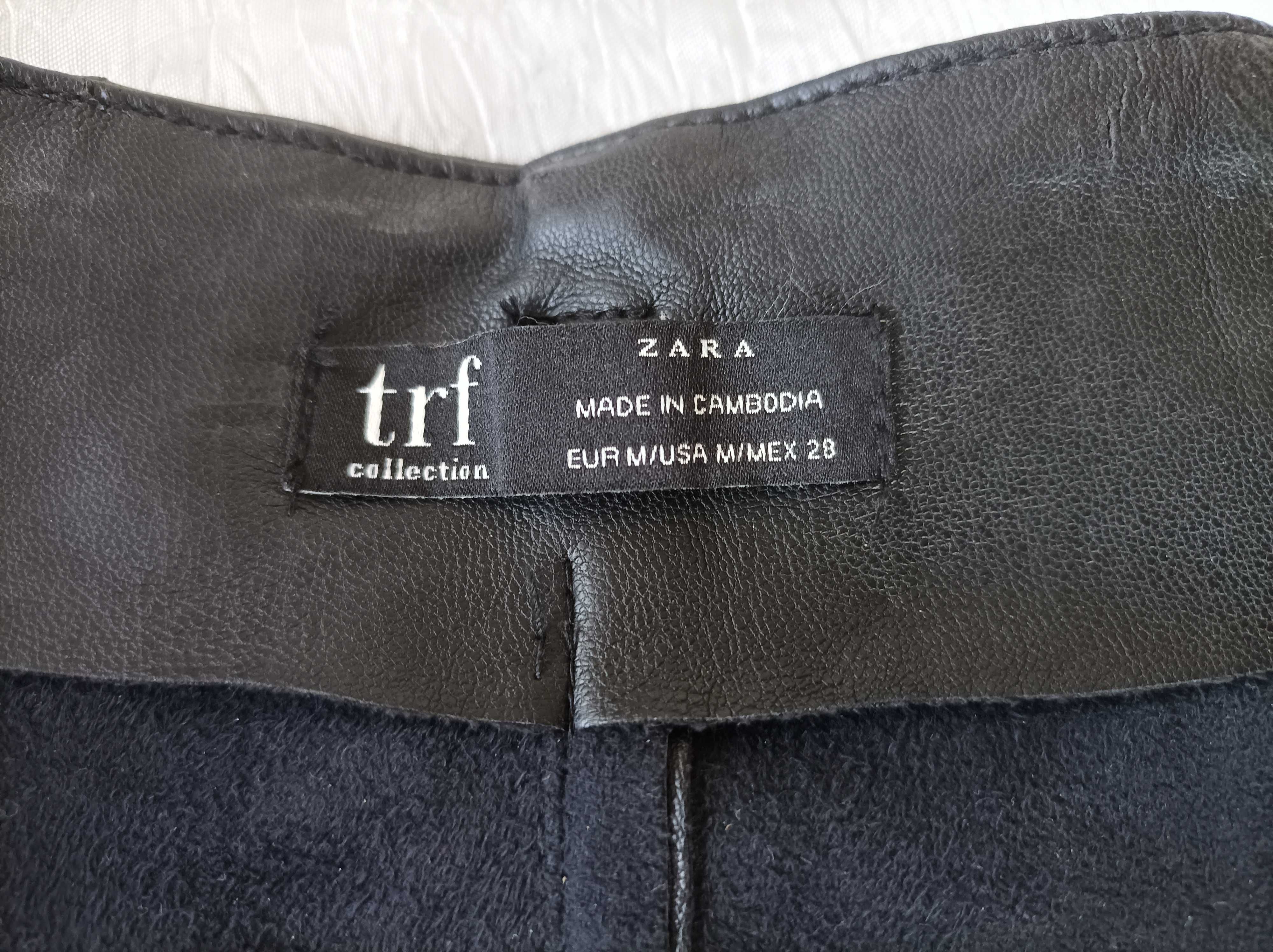 TRF Zara кожени къси панталонки