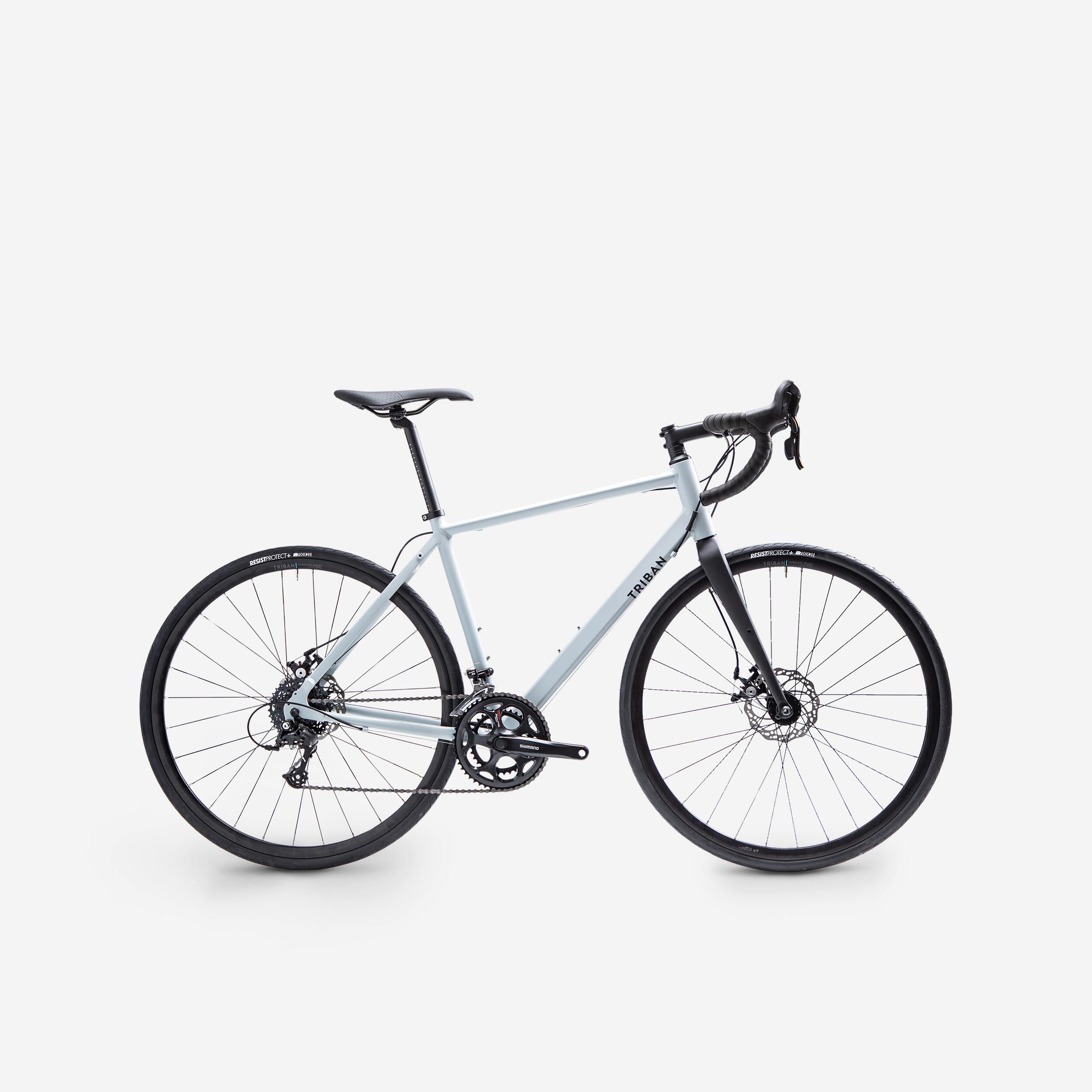 Bicicletă de șosea Rc120 Disc Gri - produs resigilat (nou) Decathlon