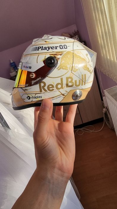 Max Verstappen world champion Helmet 2024 1:2 F1 schuberth