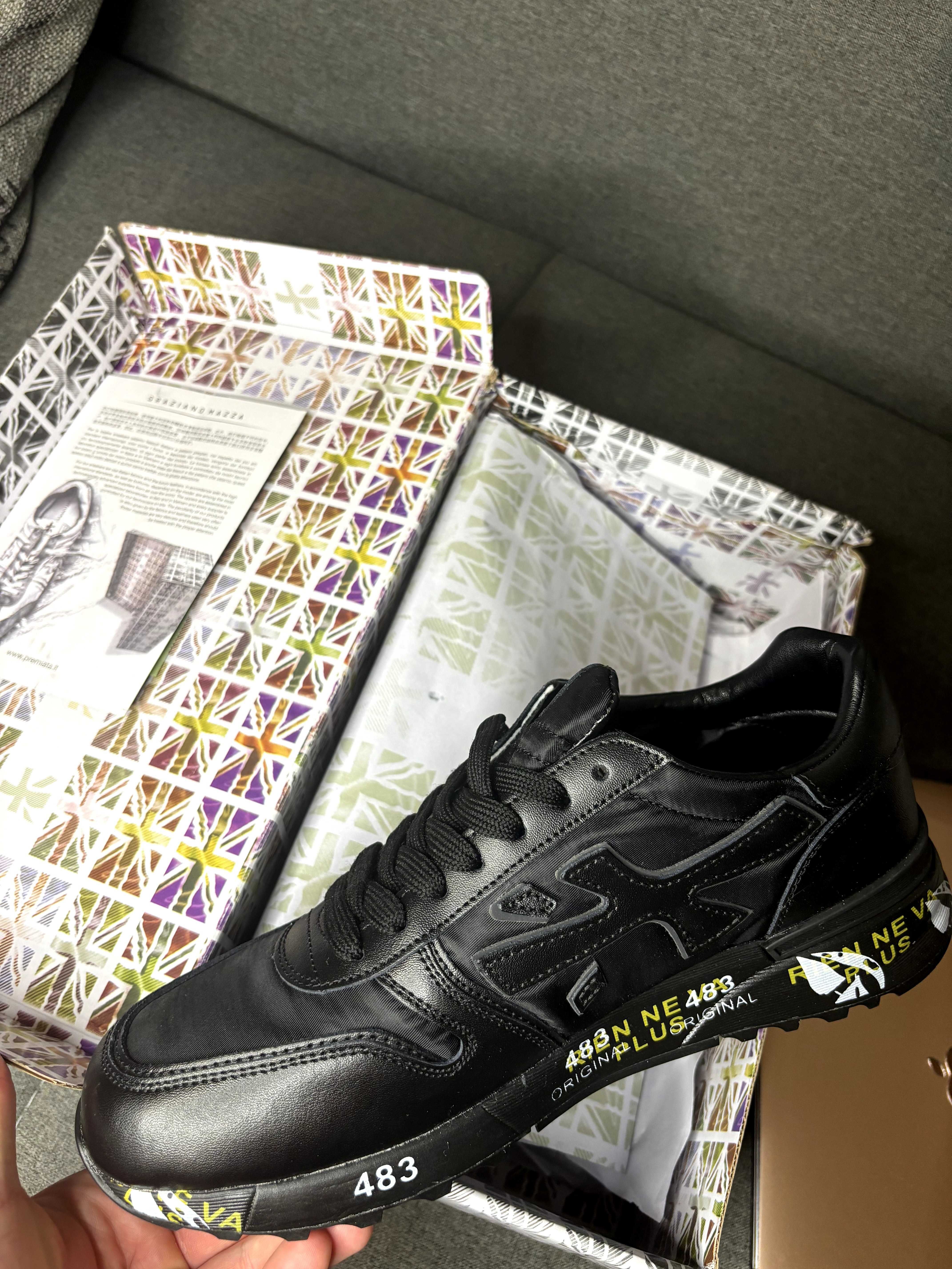 Обувки Premiata , черен цвят Nike ,Adidas  Bape