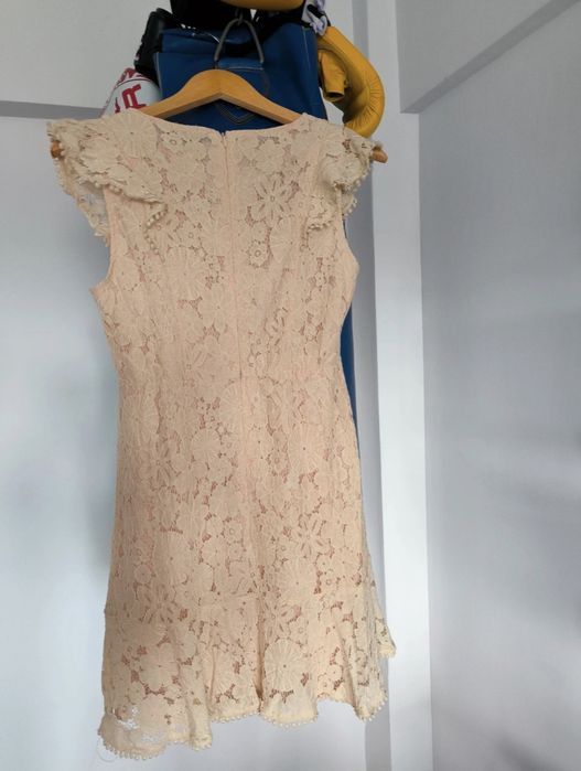 Rochie midi, dantelă, eveniment, botez, cununie