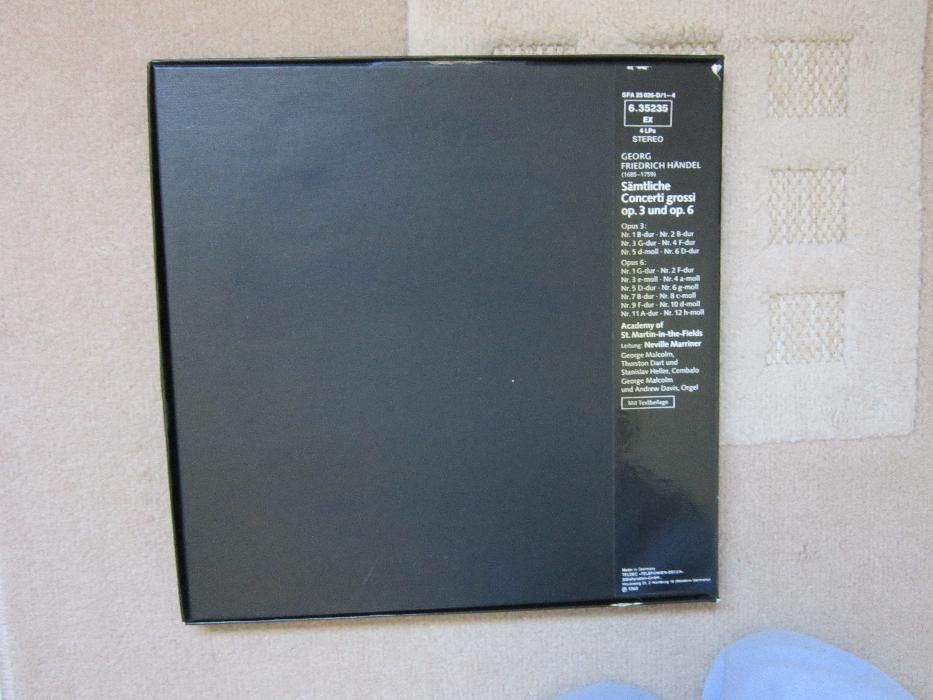 vinil rar Handel ‎ Neville Marriner  Samtliche Concerti Grossi 1974