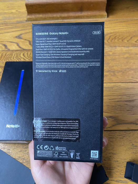 Телефон Samsung Galaxy Note 10+ plus , цвят Aura Glow