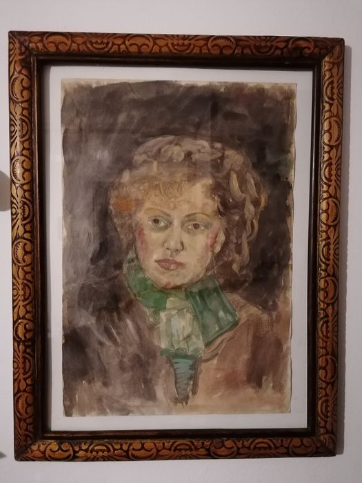 Acuarelă de Lebel Egon Raoul