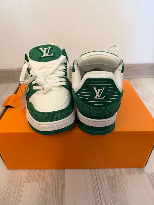 louis vuitton sneaker green size 42