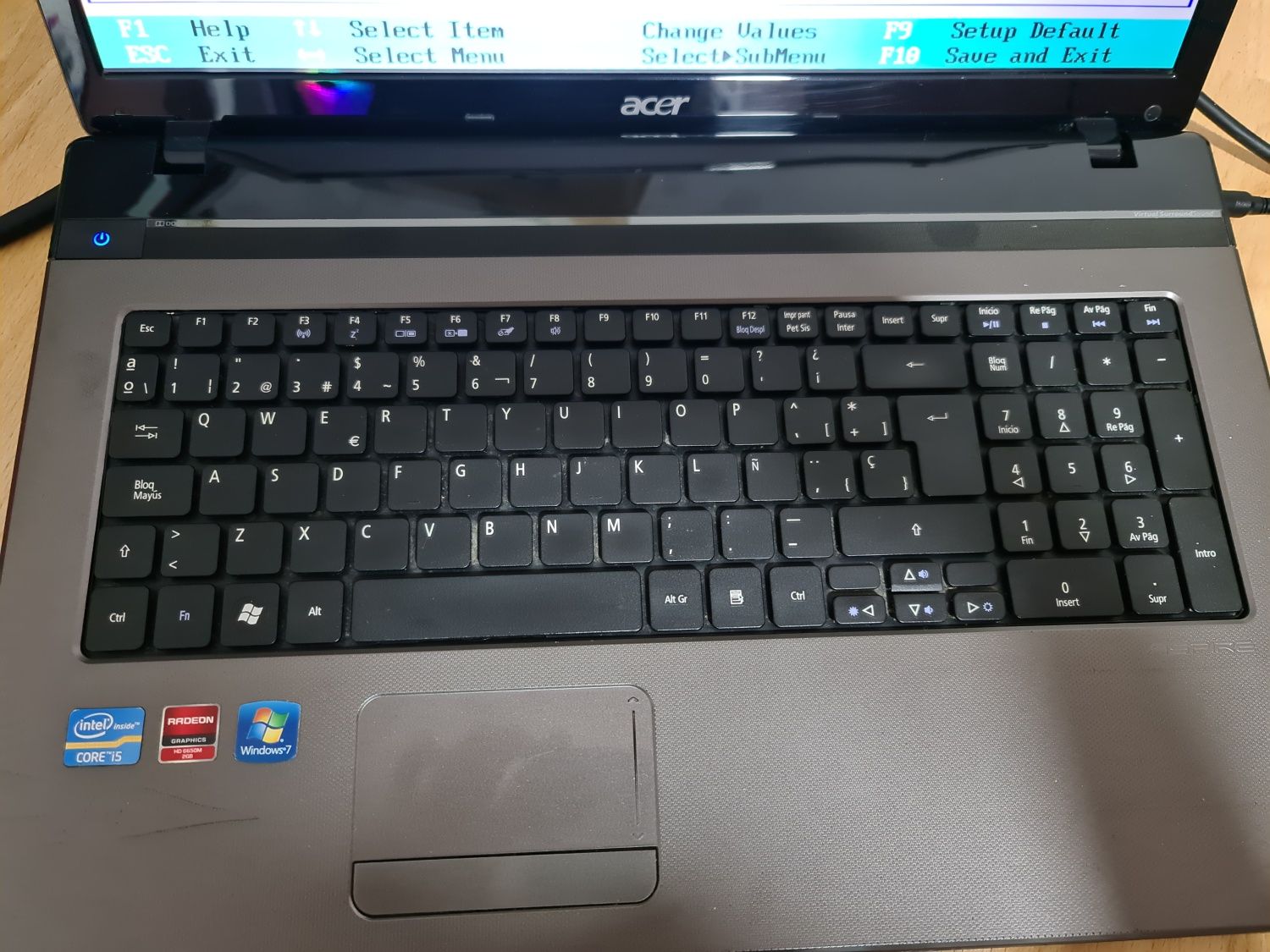 Laptop Acer 7750G I7