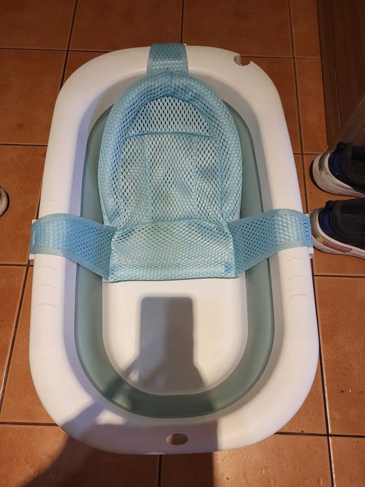 Cadita baie pentru bebe cu sezlong