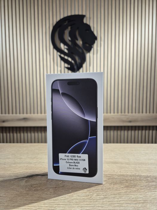 iPhone 16 Pro Max 512gb Black Neverlocked/Fact+Garantie