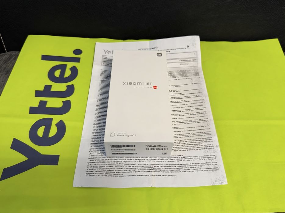 КАТО НОВ 512GB Xiaomi 15T 12GB 5G Yettel Гаранция 2028г. Gray