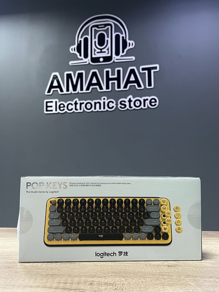 Клавиатура Logitech POP Keys желтый