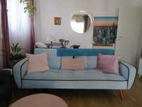 Canapea  extensibila, 3 locuri, catifea, Italia