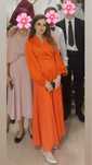 Rochie de ocazie portocalie Poema
