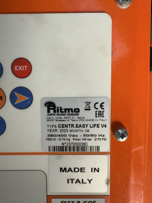 Aparat de sudura cap la cap Ritmo 630 Easylife cu protocol semiautomat