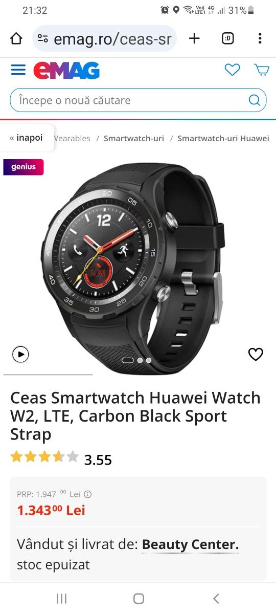 Smartwatch Huawei Leo - Dlxx  stare ca nou