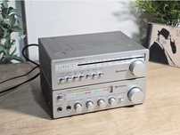 Sistem audio mini HITACHI ,amplificator HA-M2, tuner FT-M2 MK 2, retro