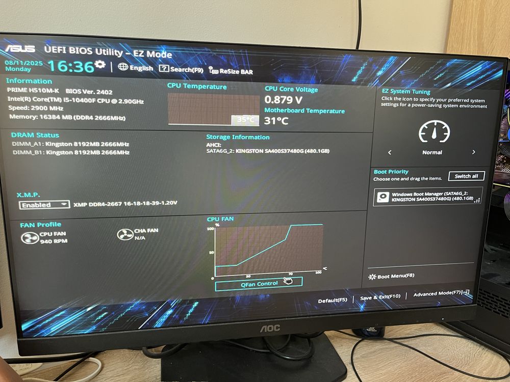 Продава се компютър i5-10400f 3060ti