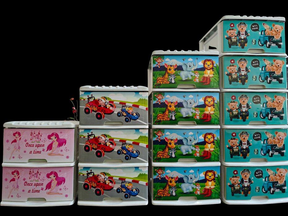 Розов Пластмасов шкаф за детска стая! Детско обзавеждане! За момиче