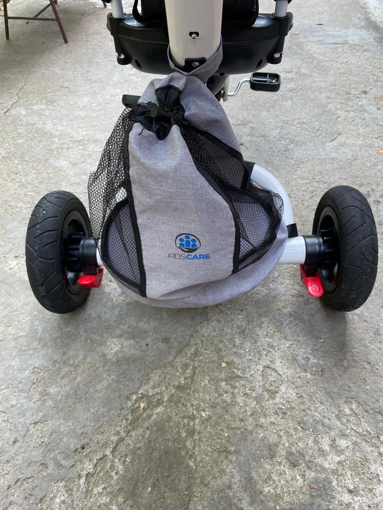 Tricicleta pliabila cu scaun rotativ Davos gri KidsCare
