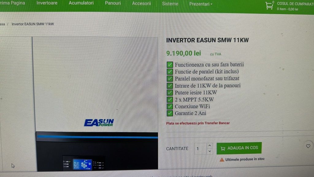 Inverter Easun SMW 11kw
