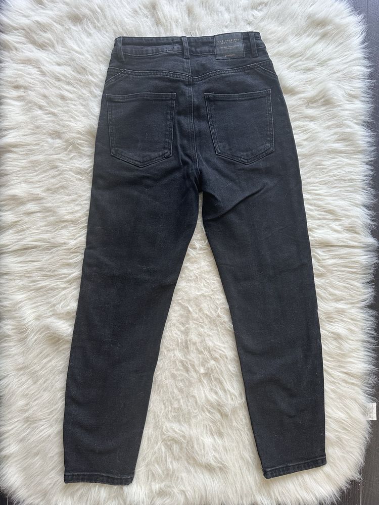 Дамски дънки Mom Stradivarius + елече Tommy Hilfiger