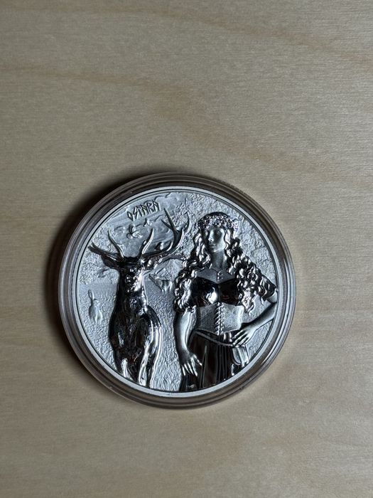 Monedă argint Germania Mint colecția Valkyries - Ostara 1 Oz BU 2023