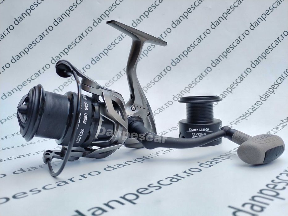 SET 4 Mulinete Feeder PRO FL CHASER LA4000 tambur Long Cast