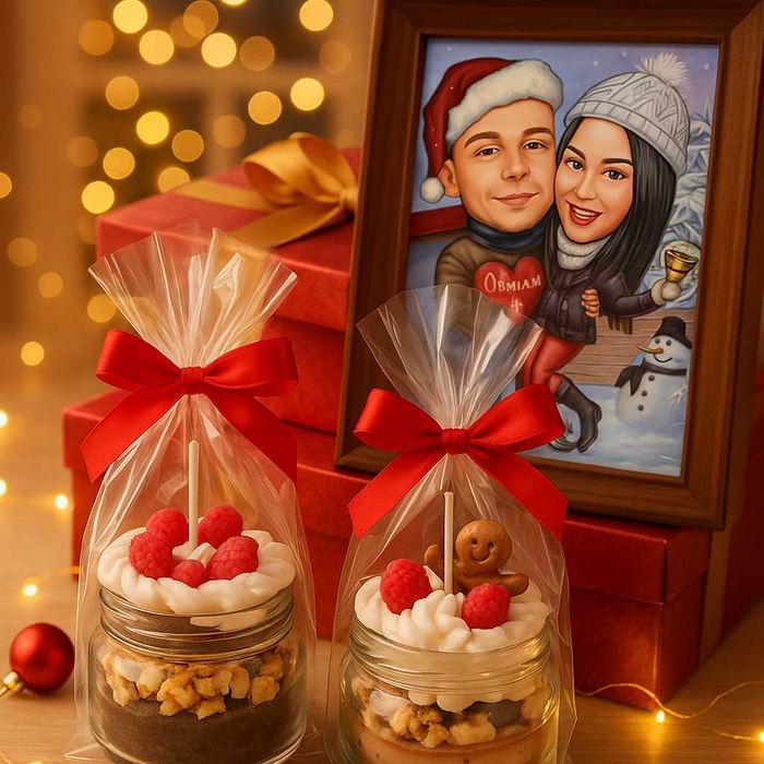 КАРИКАТУРИ за Коледа + свещ в бурканче