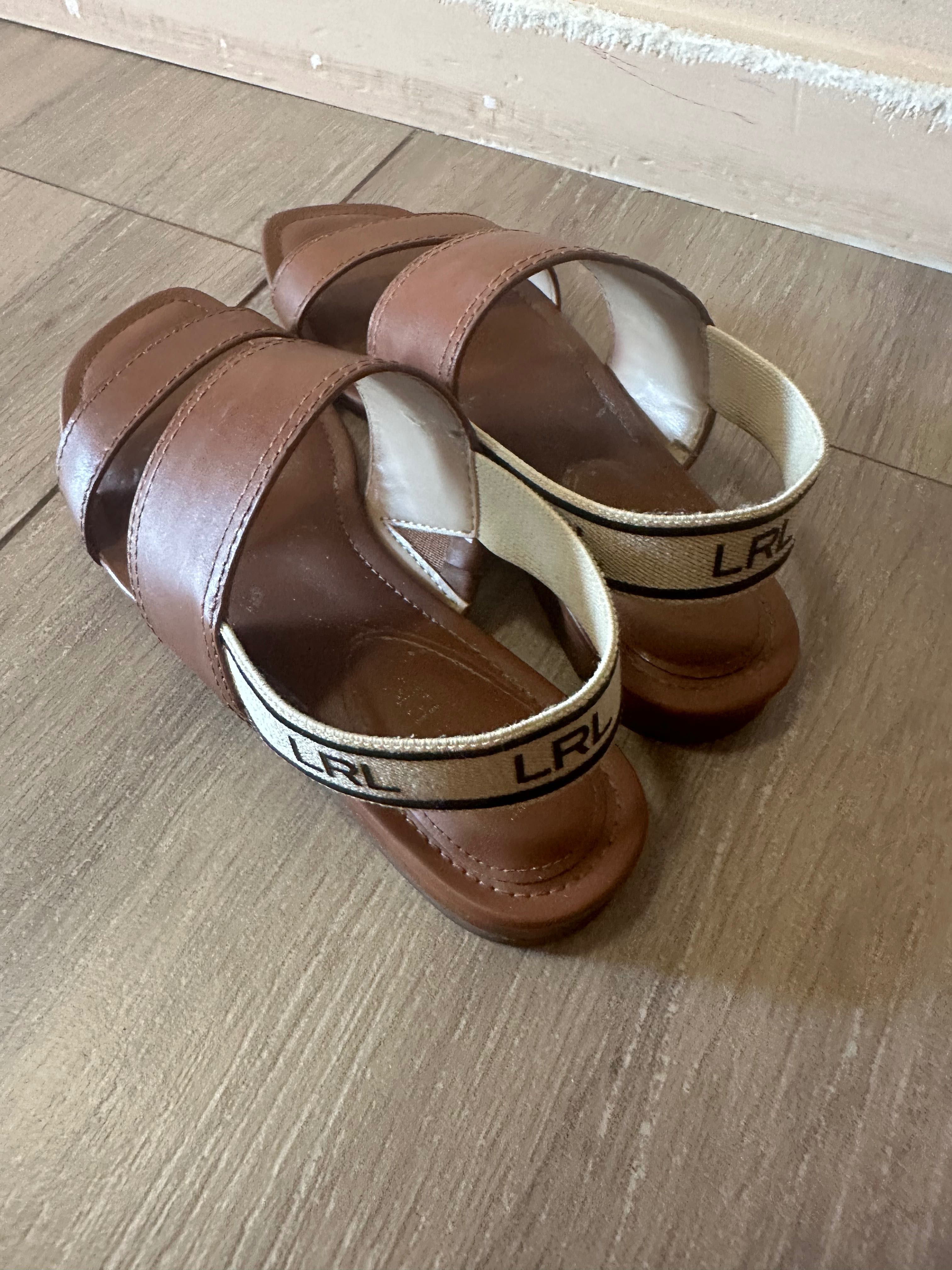 Кожени сандали Ralph Lauren