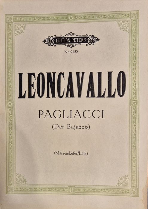Оперни клавири изд.Peters: AIDA и PAGLIACCI