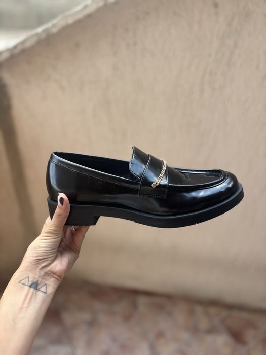 Кожени мокасини на ZARA - 39