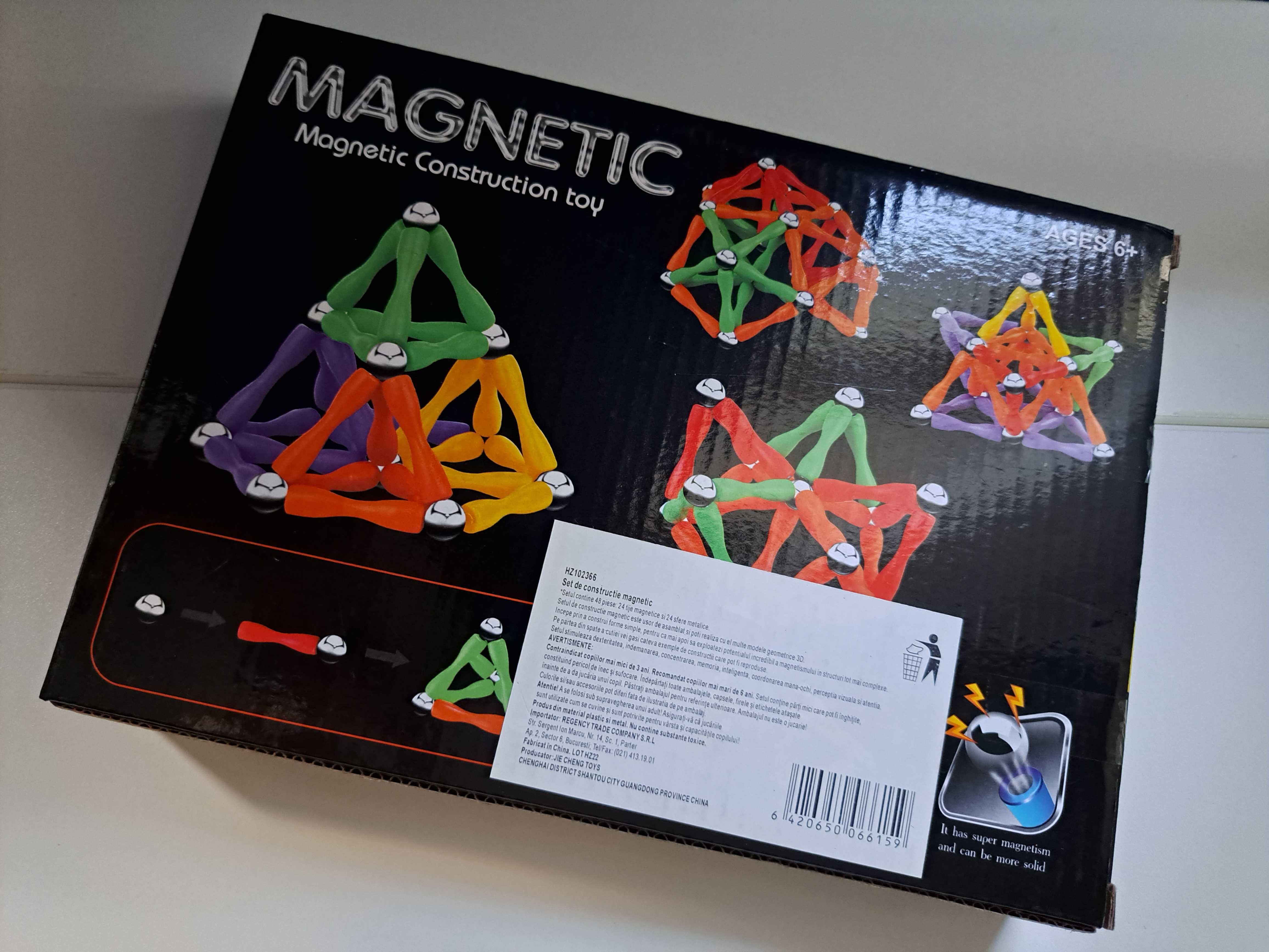 Set magnetic de constructie 84 bucati