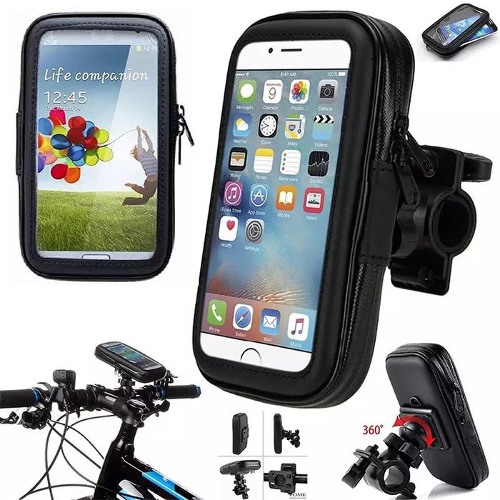 Suport Telefon Universal Pentru Bicicleta Rezistent la Apa / Praf
