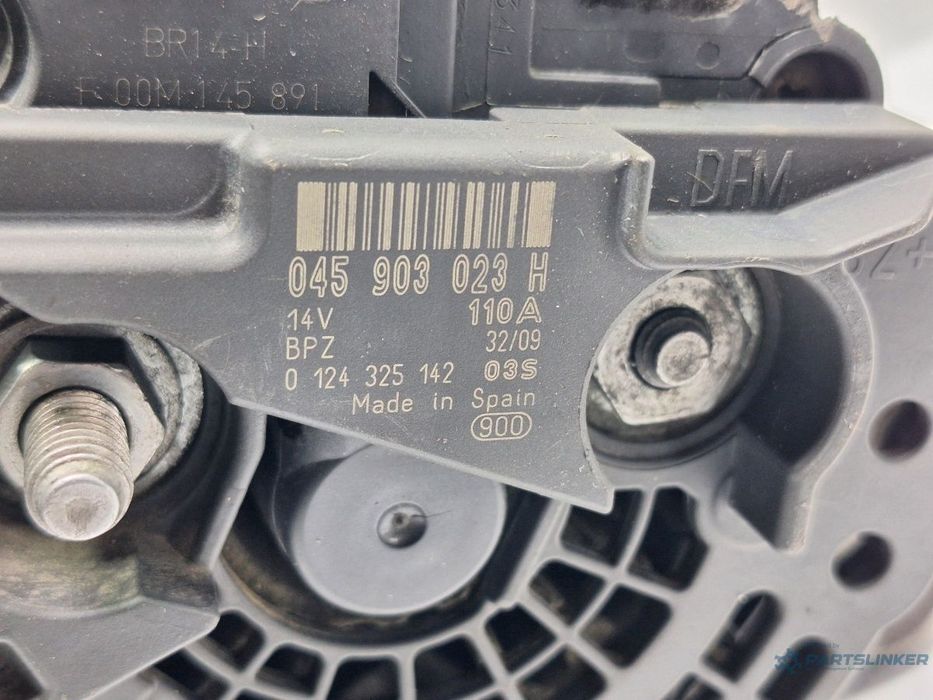 Alternator 110A SEAT IBIZA V 6J5, 6P1 2008 - > TDI BMS BOSCH 0124325142 045903023H