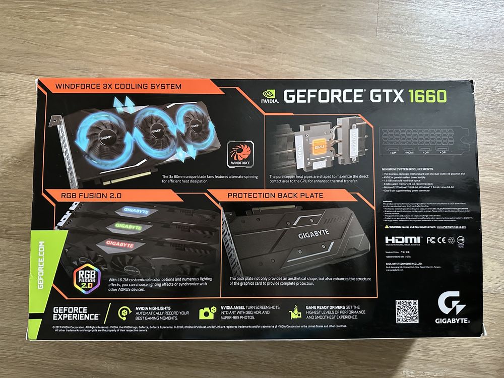 Видеокарта Gigabyte GTX 1660 OC 6GB