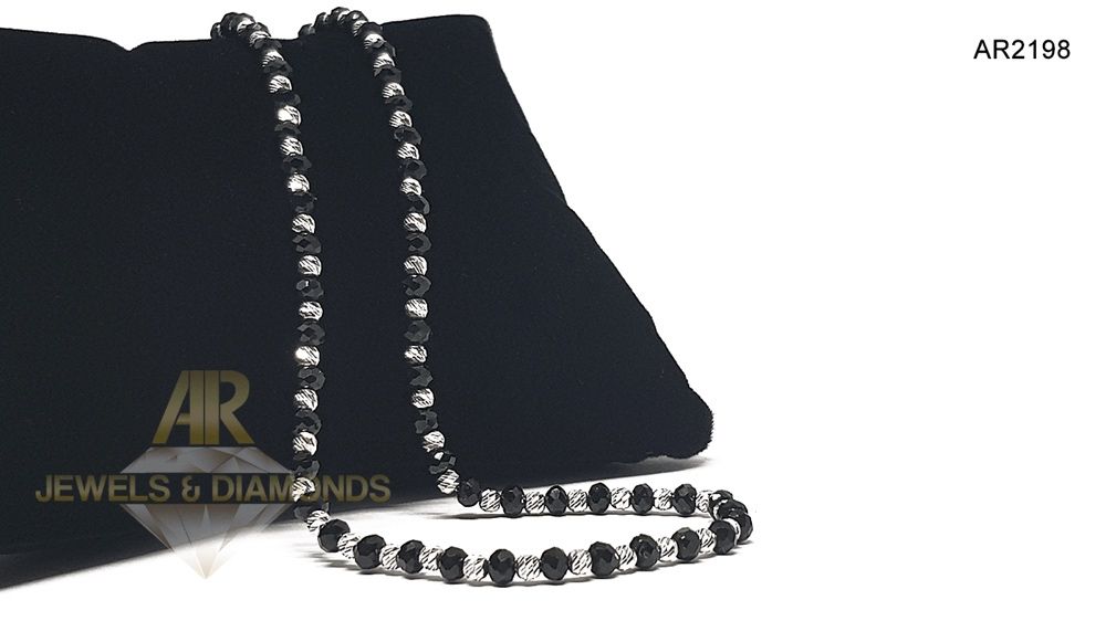 Lantisor Aur Alb 14 K model nou unisex ARJEWELS&DIAMONDS(AR2198)