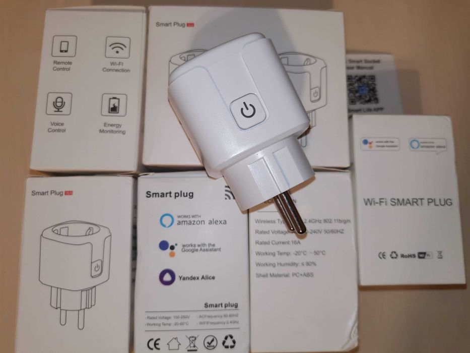 Priza Smart 16A / 20A, 220V Tuya SmartLife cu/fara monitorizare consum